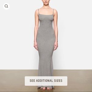 SKIMS Grey Slip Dress